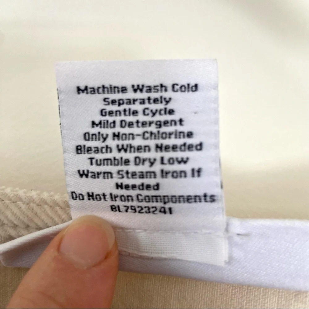 Vtg Two Twenty Jumper Overall Dress Size M Corduroy Cottagecore Prairie Country - Picture 11 of 11